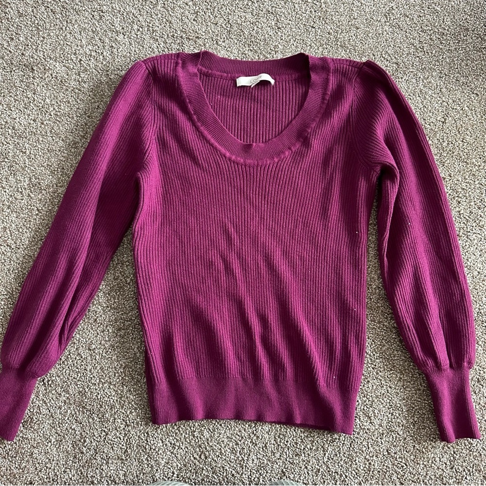 Loft Magenta Sweater